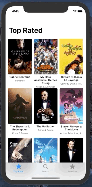 Movies Now app demo